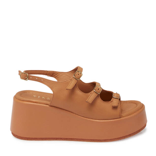 Taba Hakiki Deri Kadın Sandalet - K25Y1SN67784-A29 - 1