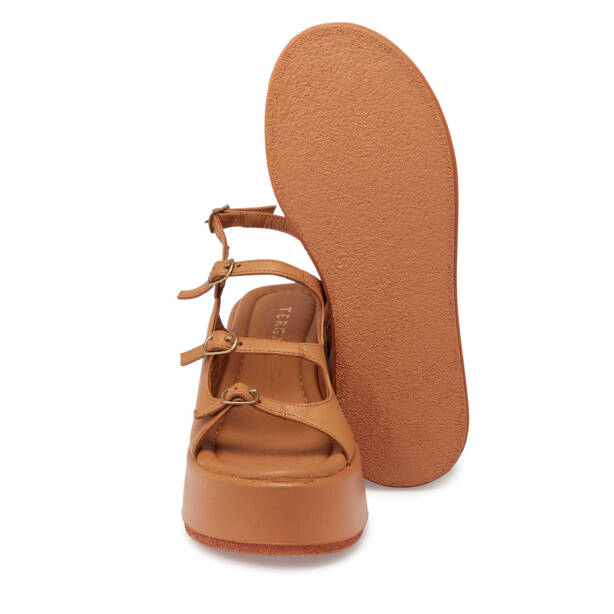 Taba Hakiki Deri Kadın Sandalet - K25Y1SN67784-A29 - 4