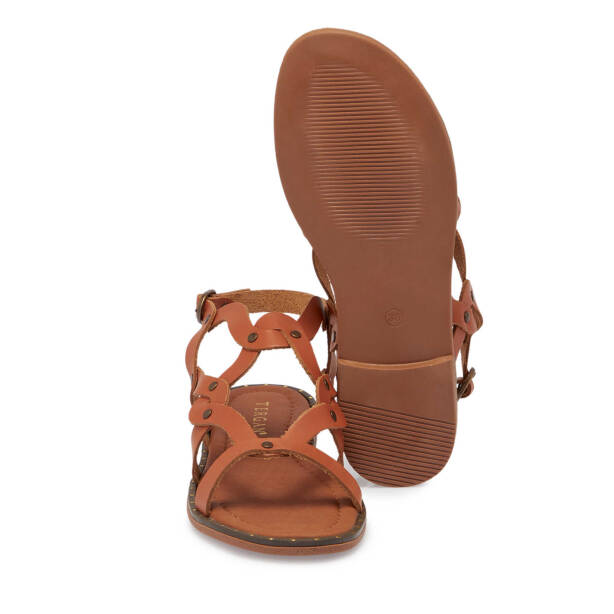 Taba Hakiki Deri Kadın Sandalet - K25Y1SN67788-A29 - 4