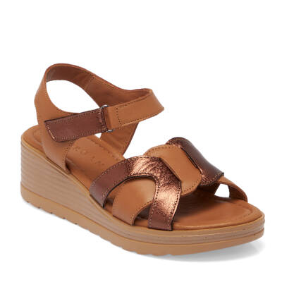 Taba Deri Kadın Sandalet - K25Y1SN67791-A29 - 1