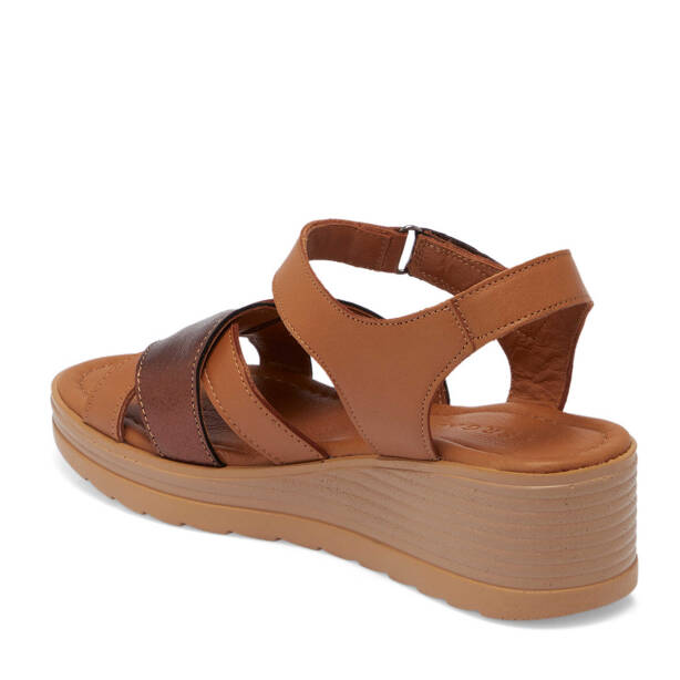 Taba Hakiki Deri Kadın Sandalet - K25Y1SN67791-A29 - 3