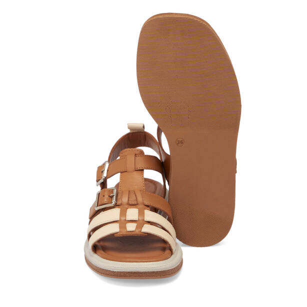 Taba Hakiki Deri Kadın Sandalet - K25Y1SN67792-A29 - 4