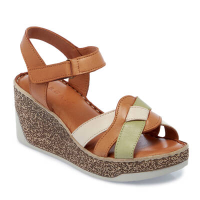 Taba Deri Kadın Sandalet - K25Y1SN67835-A29 
