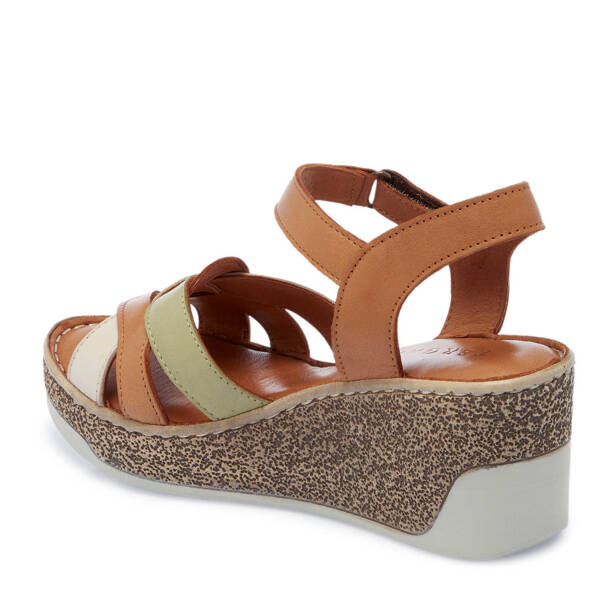 Taba Hakiki Deri Kadın Sandalet - K25Y1SN67835-A29 - 3