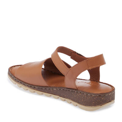 Taba Deri Kadın Sandalet - K25Y1SN67837-A29 - 2