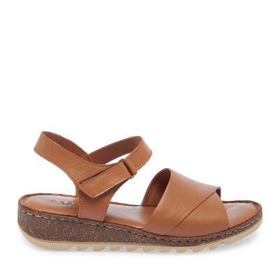 Taba Deri Kadın Sandalet - K25Y1SN67837-A29 - 3