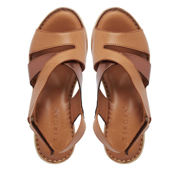 Taba Hakiki Deri Kadın Sandalet - K25Y1SN67838-A29 - 5