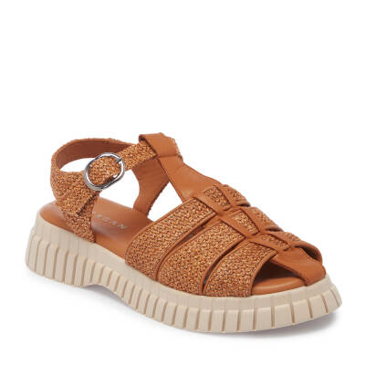 Taba Deri Kadın Sandalet - K25Y1SN67865-A29 - 1