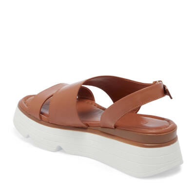 Taba Deri Kadın Sandalet - K25Y1SN67881-A29 - 2
