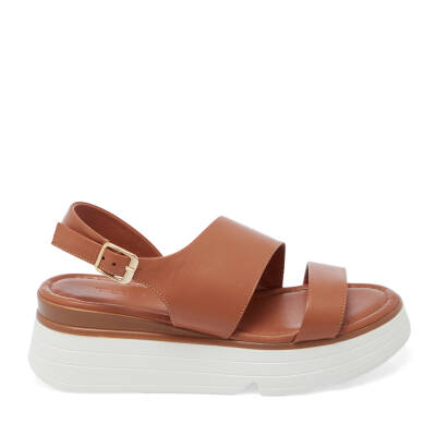 Taba Deri Kadın Sandalet - K25Y1SN67881-A29 - 3