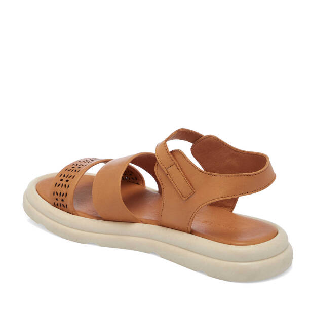 Taba Deri Kadın Sandalet - K25Y1SN67892-A29 - Tergan