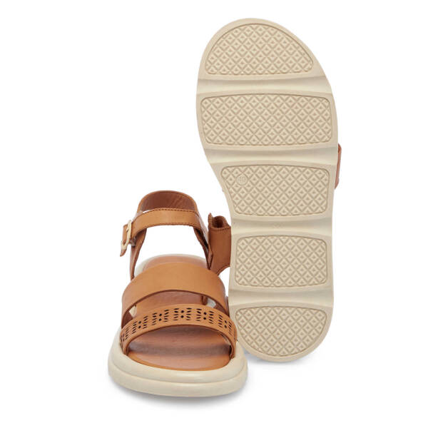 Taba Deri Kadın Sandalet - K25Y1SN67892-A29 - Tergan