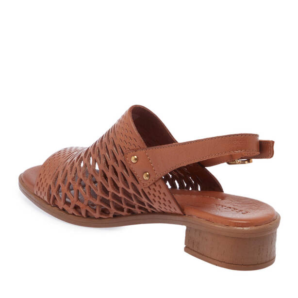 Taba Hakiki Deri Kadın Sandalet - K25Y1SN67928-A29 - 3