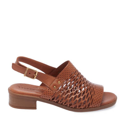 Taba Deri Kadın Sandalet - K25Y1SN67928-A29 - 3