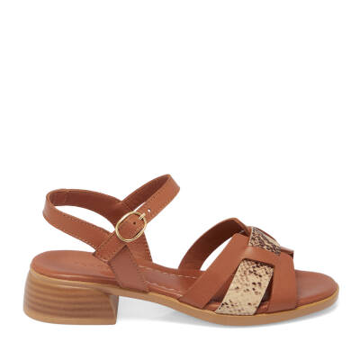 Taba Deri Kadın Sandalet - K25Y1SN67932-A29 - 3