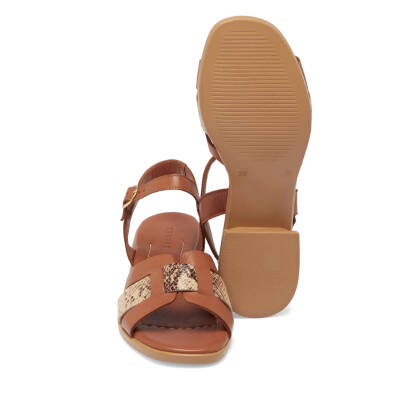 Taba Deri Kadın Sandalet - K25Y1SN67932-A29 - 4