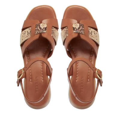 Taba Deri Kadın Sandalet - K25Y1SN67932-A29 - 5