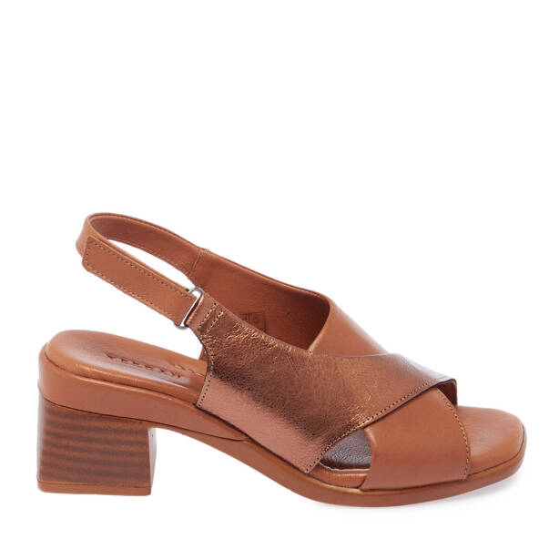 Taba Hakiki Deri Kadın Sandalet - K25Y1SN67934-A29 - 1