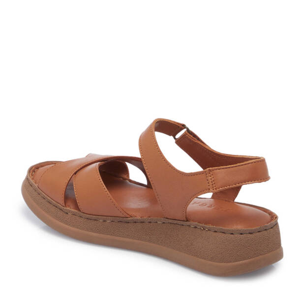 Taba Hakiki Deri Kadın Sandalet - K25Y1SN67953-A29 - 3