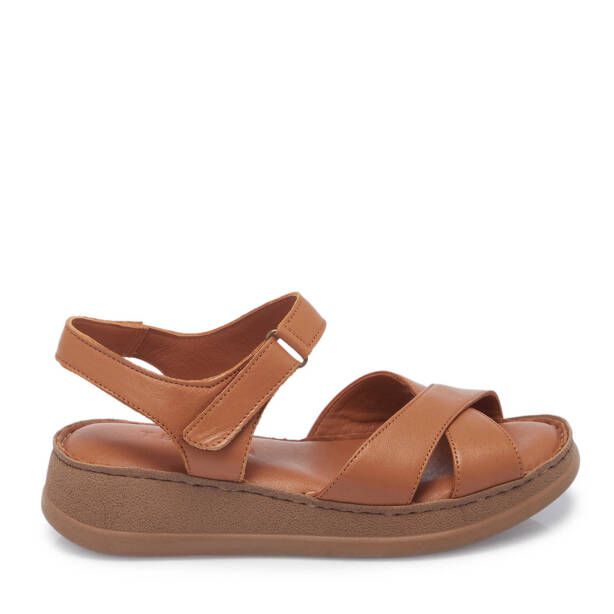 Taba Hakiki Deri Kadın Sandalet - K25Y1SN67953-A29 - 1