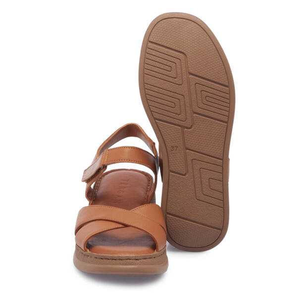 Taba Hakiki Deri Kadın Sandalet - K25Y1SN67953-A29 - 4