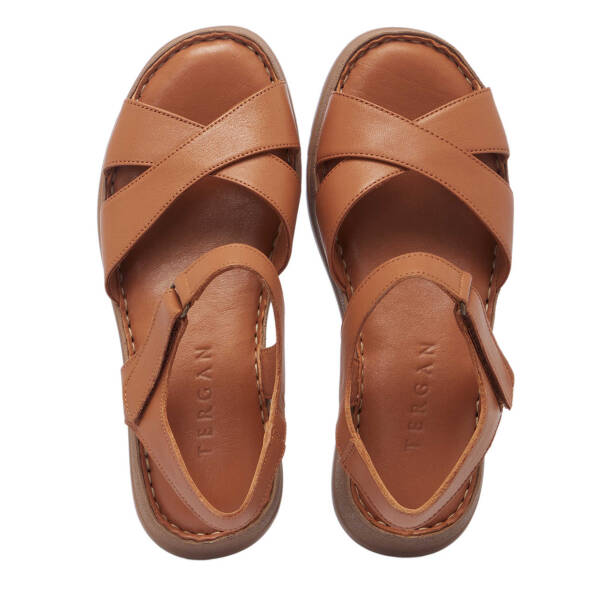 Taba Hakiki Deri Kadın Sandalet - K25Y1SN67953-A29 - 5