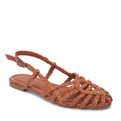 Taba Deri Kadın Sandalet - K25Y1SN67954-A29 - 1