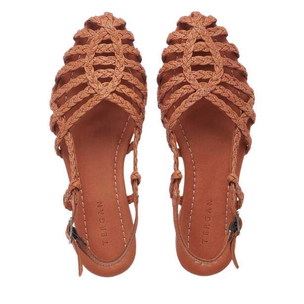 Taba Hakiki Deri Kadın Sandalet - K25Y1SN67954-A29 - 5