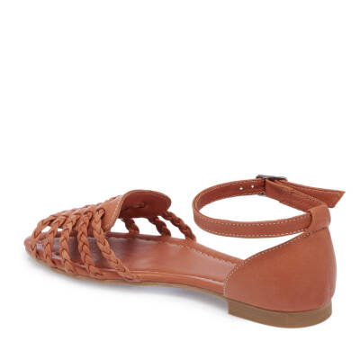 Taba Deri Kadın Sandalet - K25Y1SN67955-A29 - 2