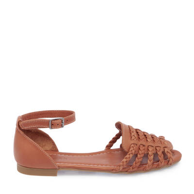 Taba Deri Kadın Sandalet - K25Y1SN67955-A29 - 3