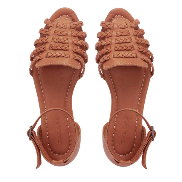 Taba Deri Kadın Sandalet - K25Y1SN67955-A29 - 5