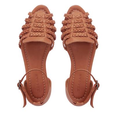 Taba Deri Kadın Sandalet - K25Y1SN67955-A29 - 5
