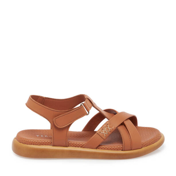 Taba Hakiki Deri Kadın Sandalet - K25Y1SN67974-A29 - 1