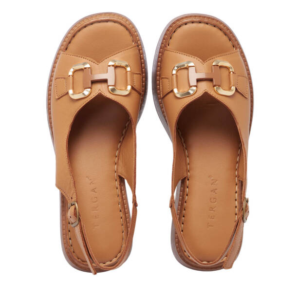 Taba Hakiki Deri Kadın Sandalet - K25Y1SN67979-A29 - 5