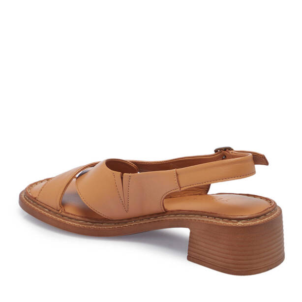 Taba Hakiki Deri Kadın Sandalet - K25Y1SN67980-A29 - 3