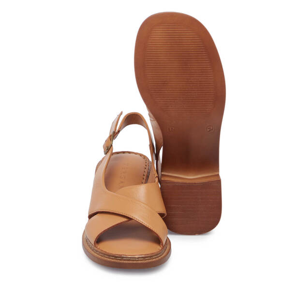 Taba Hakiki Deri Kadın Sandalet - K25Y1SN67980-A29 - 4