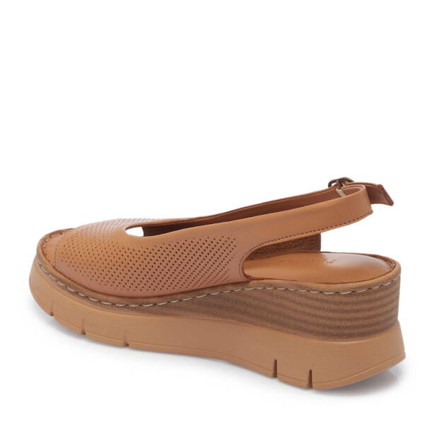 Taba Hakiki Deri Kadın Sandalet - K25Y1SN67981-A29 - 3