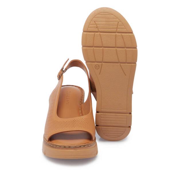 Taba Hakiki Deri Kadın Sandalet - K25Y1SN67981-A29 - 4