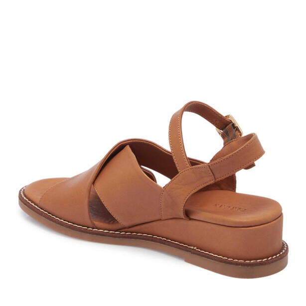 Taba Hakiki Deri Kadın Sandalet - K25Y1SN68056-A29 - 3