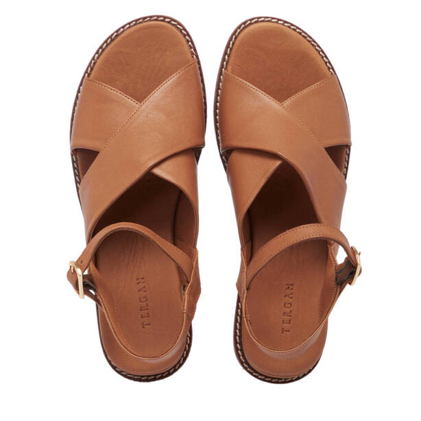 Taba Hakiki Deri Kadın Sandalet - K25Y1SN68056-A29 - 5