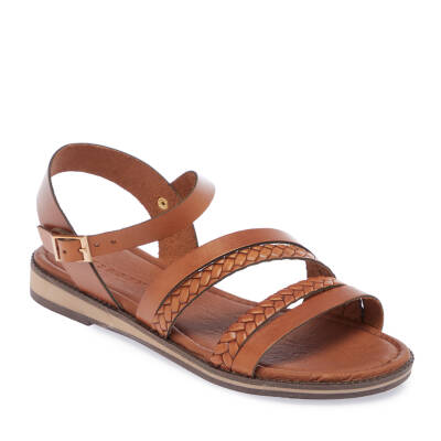 Taba Deri Kadın Sandalet - K25Y1SN68065-A29 