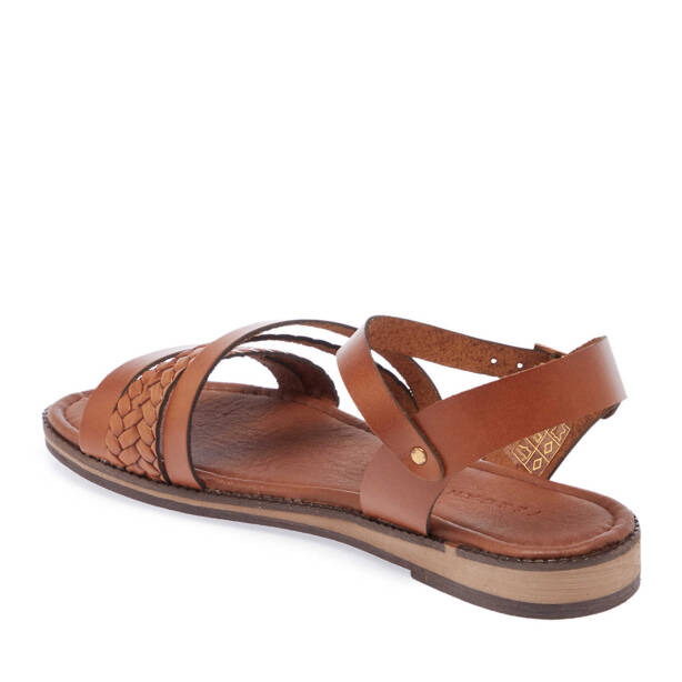 Taba Hakiki Deri Kadın Sandalet - K25Y1SN68065-A29 - 3