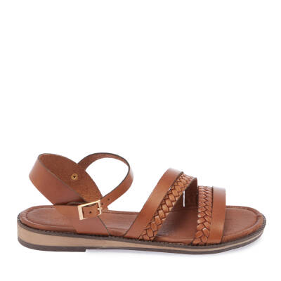 Taba Deri Kadın Sandalet - K25Y1SN68065-A29 - 3