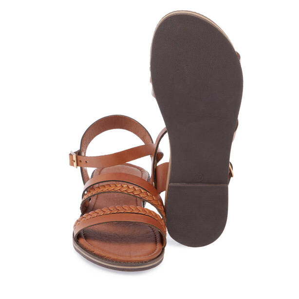 Taba Hakiki Deri Kadın Sandalet - K25Y1SN68065-A29 - 4