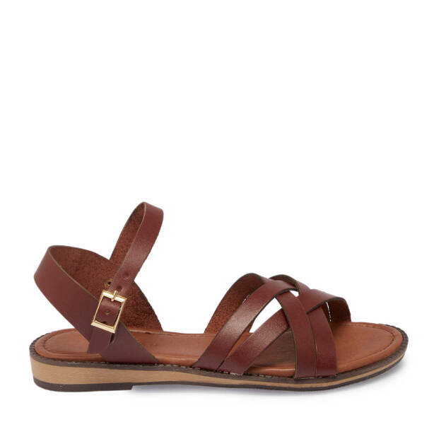 Taba Hakiki Deri Kadın Sandalet - K25Y1SN68068-I51 