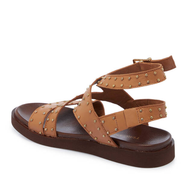 Taba Deri Kadın Sandalet - K25Y1SN68114-A29 - 2