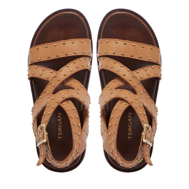 Taba Deri Kadın Sandalet - K25Y1SN68114-A29 - 5