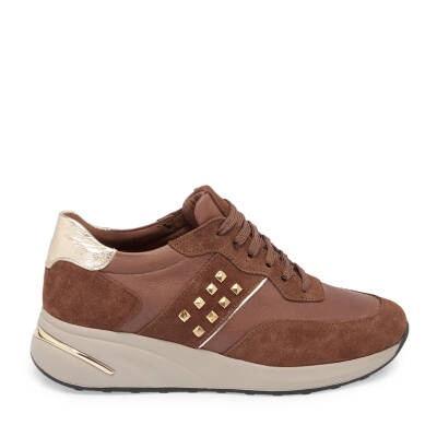 Taba Deri Kadın Sneaker - K24S1AY67721-A29 - 3
