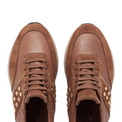 Taba Deri Kadın Sneaker - K24S1AY67721-A29 - 5