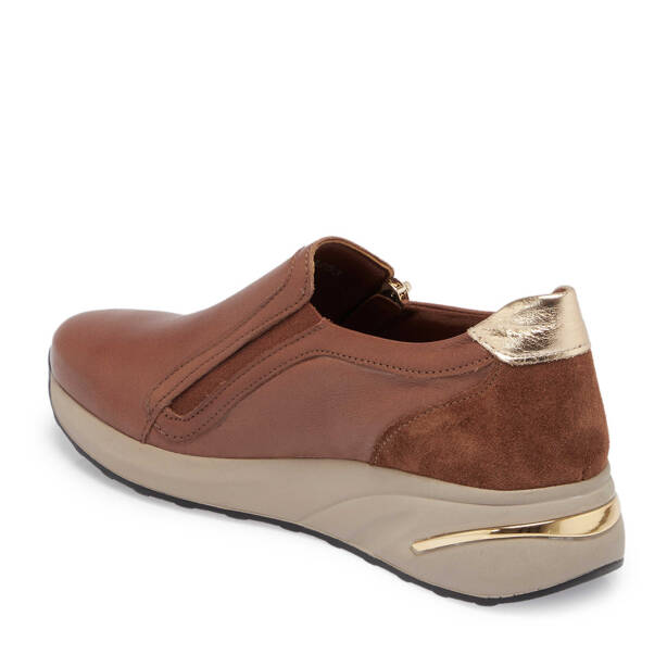 Taba Deri Kadın Sneaker - K24S1AY67722-A29 - 2